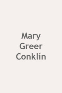 Mary Greer Conklin
